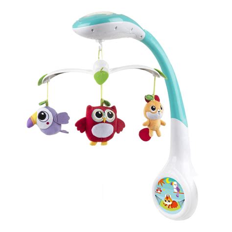 Carillon musicale per culla con peluche colorati