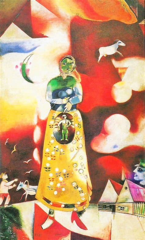 dipinto Donna Incinta di Marc Chagall