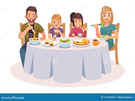 famiglia che mangia serenamente al ristorante mentre i bambini giocano