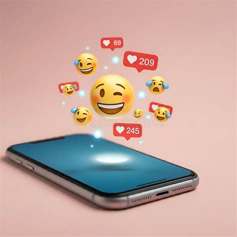 A smartphone screen displaying various emojis, including the 