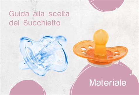 Confronto tra ciucci in silicone e caucciù