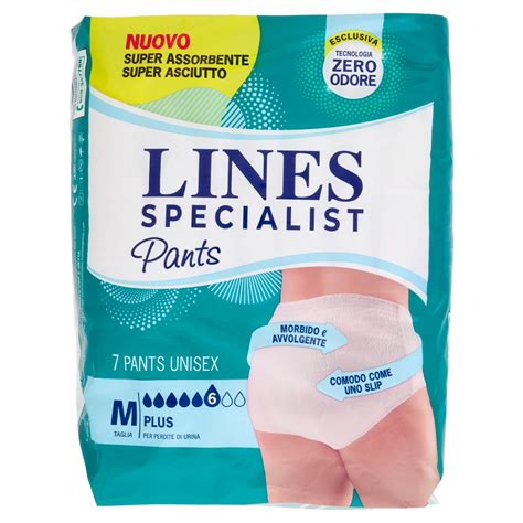 Varie confezioni di prodotti Lines, inclusi Lines Specialist Pants e Lines Baby FUN!