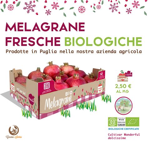 Melagrane fresche e prodotti derivati