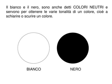 Bianco e nero come non colori