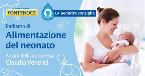 pediatra che consiglia l'alimentazione del neonato