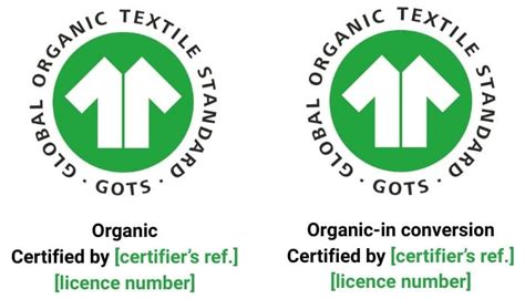 Logo GOTS su etichetta di abbigliamento per neonati