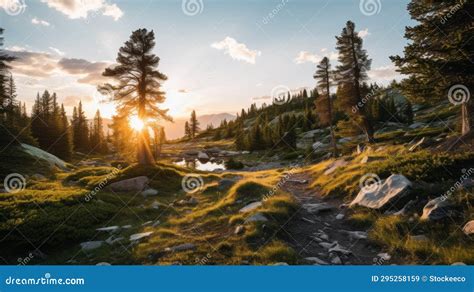 alba su un paesaggio sereno