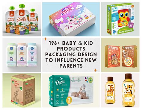 Examples of branded baby products packaging and cribs with custom logos