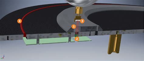 Primo piano della sonda di un rivelatore di estro elettronico