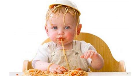 Bavaglino sporco di pappa