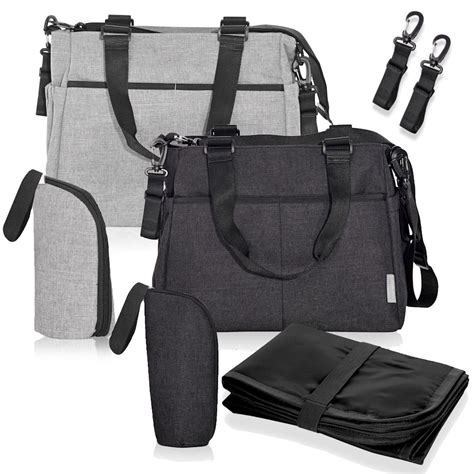 Borsa fasciatoio con bavaglino e accessori