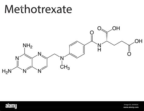 Struttura molecolare del metotrexato