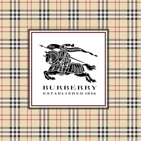 Motivo tartan Burberry su sfondo neutro