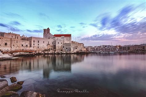 Veduta panoramica di Giovinazzo al tramonto