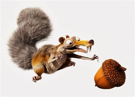 Scrat che insegue una ghianda