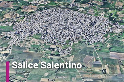 Mappa storica di Salice Salentino con indicazione delle vie antiche