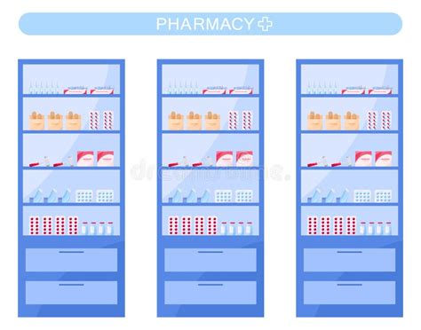 Farmacia con scaffali di medicinali