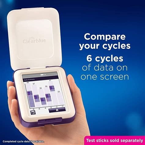 Clearblue Advanced Fertility Monitor display showing hormone levels
