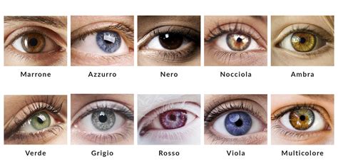 Spettro di tonalità degli occhi verdi