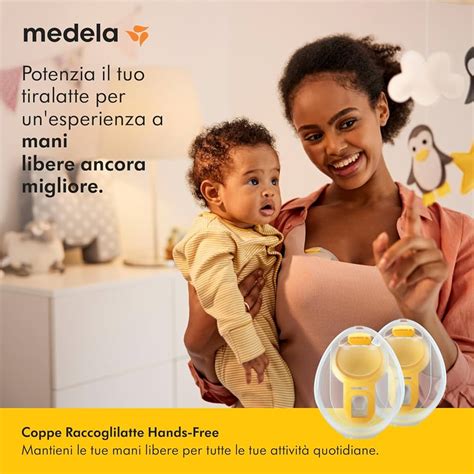 Coppe raccoglilatte Medela Hands-Free e accessori