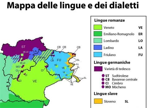 mappa delle aree di diffusione del dialetto napoletano