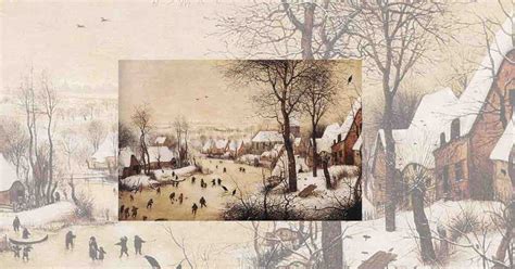 Illustrazione di un paesaggio invernale che si trasforma in uno primaverile con fiori che sbocciano