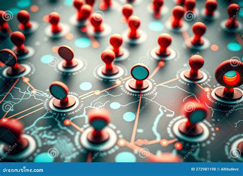 Mappa dell'Italia con icone che simboleggiano contenuti digitali