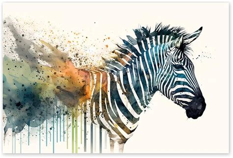 Una composizione di quadri moderni con animali per camerette, mostrando una varietà di stili e soggetti.