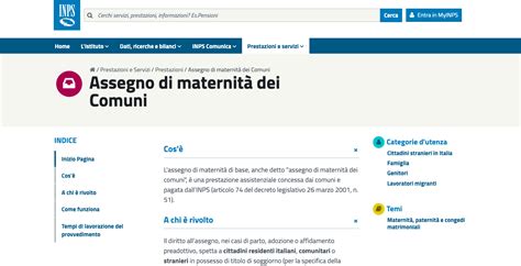 Requisiti per Assegno di Maternità dei Comuni