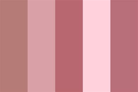 Palette di colori rosa subdued