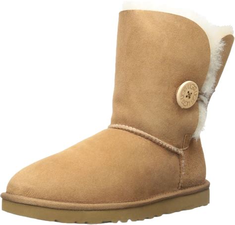 Stivali UGG Bailey Button neri per bambini con dettaglio bottone