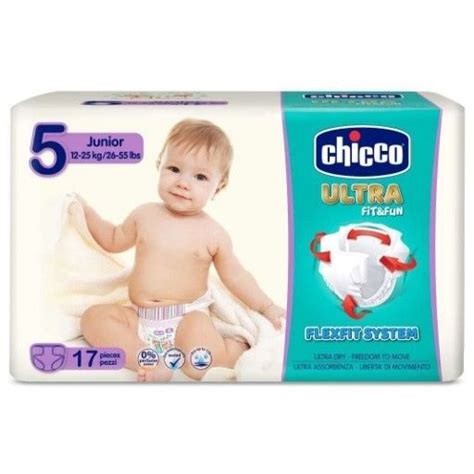 Pannolino Chicco Ultra Fit&Fun aperto e disteso per mostrare il design anatomico
