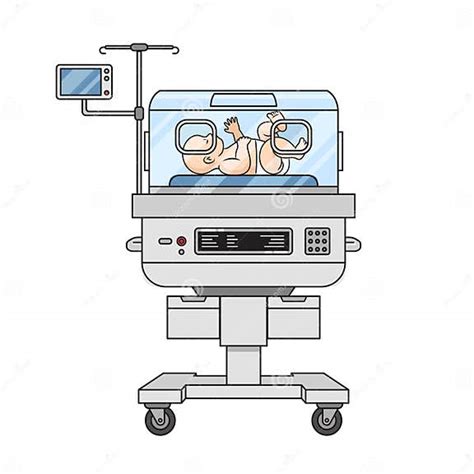 Illustrazione di un neonato prematuro accudito in una terapia intensiva neonatale, con le mani dei genitori a toccarlo delicatamente.