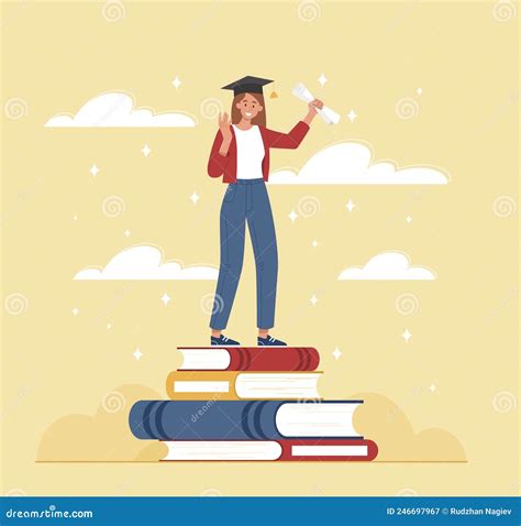 Studentessa che studia libri per esami universitari