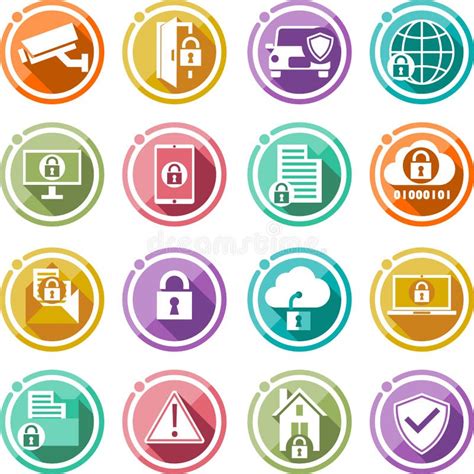Icone di sicurezza per transazioni online