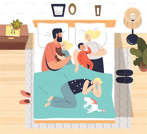 Genitori che dormono con un neonato in un letto sicuro