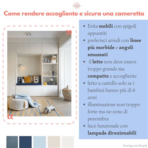 Cameretta per bambini accogliente e ben progettata
