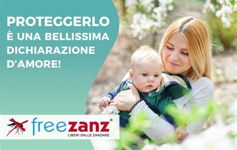 Bambino protetto dalle zanzare