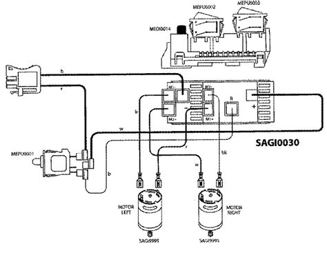 Schema elettrico generale semplificato di un veicolo Peg Perego Magica/Gaucho