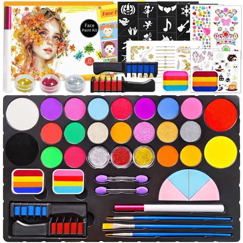Kit di trucco per bambini con tavolozza di colori e pennelli