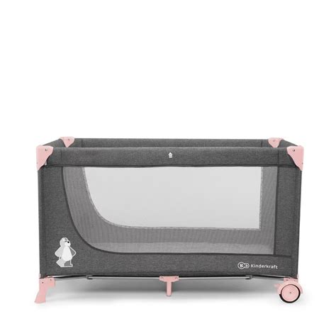 Dettaglio della struttura del lettino JOY Kinderkraft con accessori montati