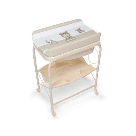 Bagnetto fasciatoio compatto con ruote