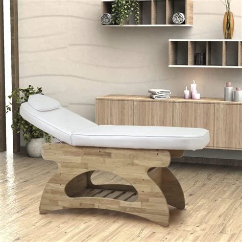 lettino in legno regolabile