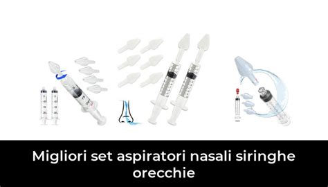 Tipi di Beccucci per Aspiratori Nasali