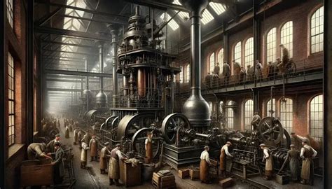 Illustrazione della divisione del lavoro in una società industriale