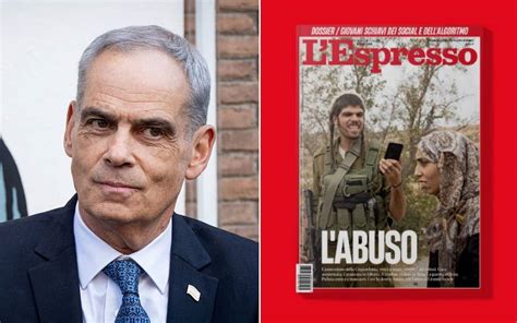 copertina storica de L'Espresso: la donna incinta crocifissa