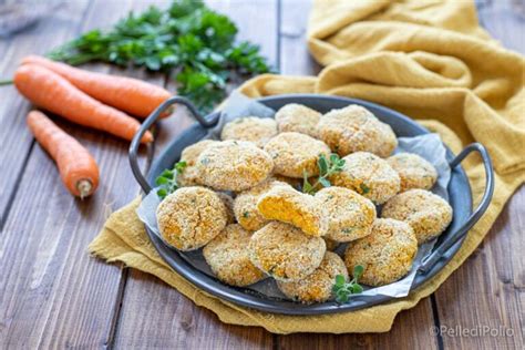 Polpette di ceci e carote pronte per la cottura