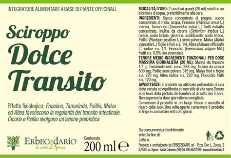 Sciroppo base ingredienti