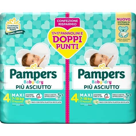 Grafico che mostra l'assorbenza dei pannolini Pampers Baby Dry