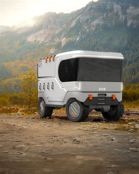 Veicolo autonomo EXO Off-Road in ambiente montano